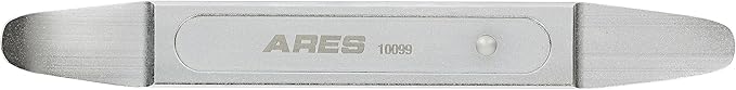 ARES 10099 - Compact Double End Metal Skin Wedge Prybar Tool - Durable Prybar Removes Trim, Paneling, Fasteners, and More - Compact Design with Curved and Straight Ends for Increased Versatility
