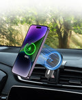 PZK Car Phone Mount for Honda CRV CR-V 2017 2018 2019-2020 2021 2022 Accessories 5th Gen CRV Custom Air Vent Phone Holder Magnetic 15W Fast Wireless Charger 360° Rotation Automobile Cradles