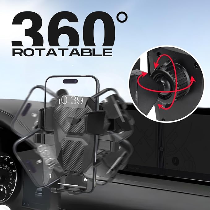 Car Phone Holder for 2021-2025 Genesis GV80 Accessories,Adjustable GPS GV80 Phone Mount for 10.25-inch Screen,Hands-Free Ultra Stable Air Vent Phone Stand