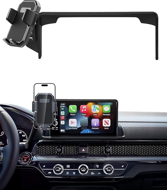 PZK Car Phone Mount for Honda HRV 2023-2026/ CRV 2023-2026 / Honda Pilot 2023-2026 Accessories 7/9-inch Screen 360° Rotation Auto Lock CRV HRV Car Phone Holder Not Affect Air Vent Phone Cradles