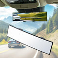 BOOMIBOO Rear View Mirror, Interior Clip-on Wide Angle Panoramic Rear Mirrors, Universal 11.81 Inch Panoramic Convex Rearview Mirror, Cars Accessory, for Cars,SUVs,Trucks, Various Kinds Vehicles