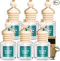 AROIC Premium Scent Car Air Freshener, 6 Pack Hotel Scent Collection Diffuser Set, Long Lasting Luxury Fragrance Essential Oil Aromatherapy, Hanging Air Freshener for Car Interior Accessories Unisex