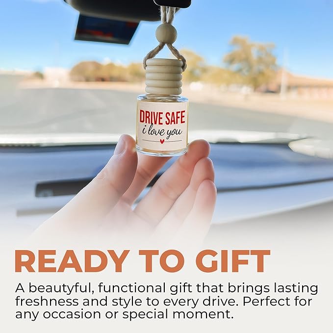 NewEleven Birthday Gifts For Women, Men - Car Accessories For Women, Her, Him - Gifts For Men From Friend, Family - Car Air Freshener Hanging 2 Pack, Vanilla Cream Oil Diffuser