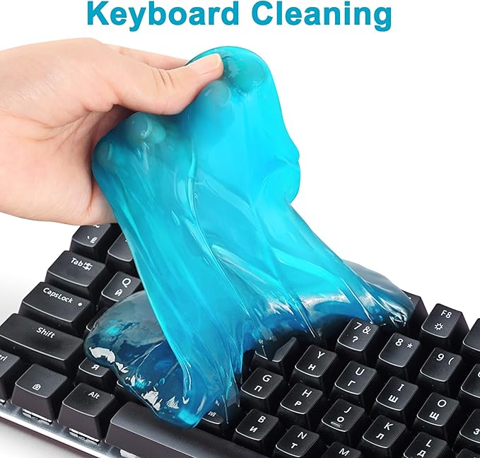 FiveJoy Car Cleaning Gels, 4-Pack Universal Auto Detailing Tools Car Interior Cleaner Putty, Dust Cleaning Mud for PC Tablet Laptop Keyboard, Camera, Printers, Calculator - 320g (2.8oz/pcs)