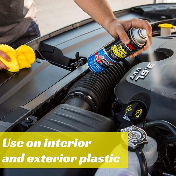 Stoner Car Care 91069 Trim Shine – Black Trim and Plastic Restorer for Cars – Vinyl and Plastic Trim Protectant Coating for Interior and Exterior Use – Water-Based Formula – 5 Gallons