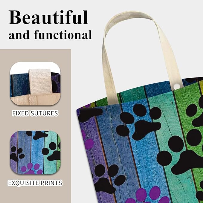 Car Trash Can, Cute Car Trash Bag, Hanging Car Organizer, Rainbow Dog Paw