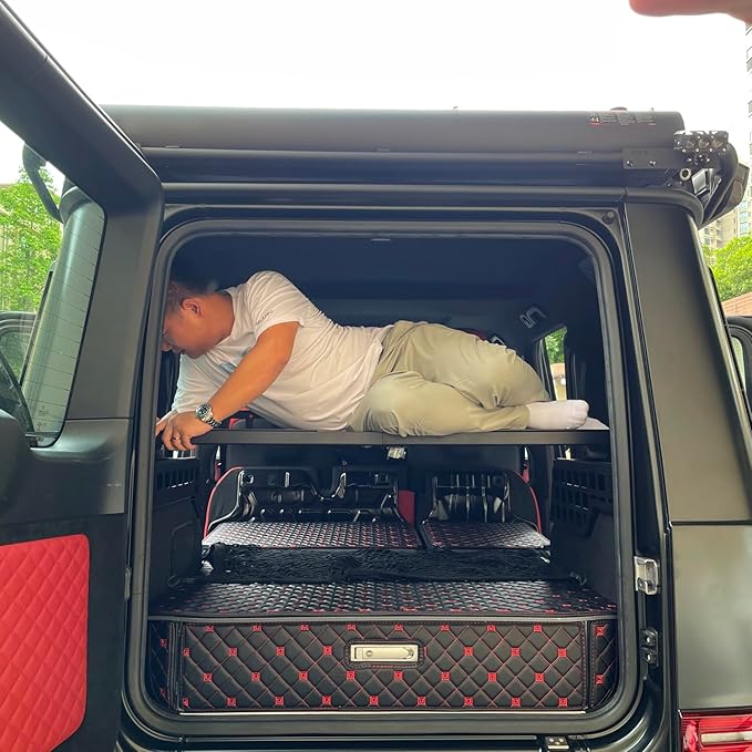 HIGH FLYING 2019-2024 for Mercedes-Benz G-Class G500 G63 G350 Car Accessories Modular Storage System Trunk Shelf Rear Window Molle Panels Trunk Storage Kit Organizer