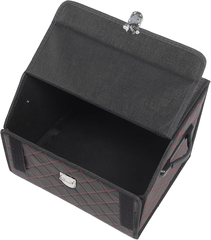 Leather Car Trunk Storage Box Foldable Trunk Organizer Small Storage Box for Car Organizer Suv Cargo