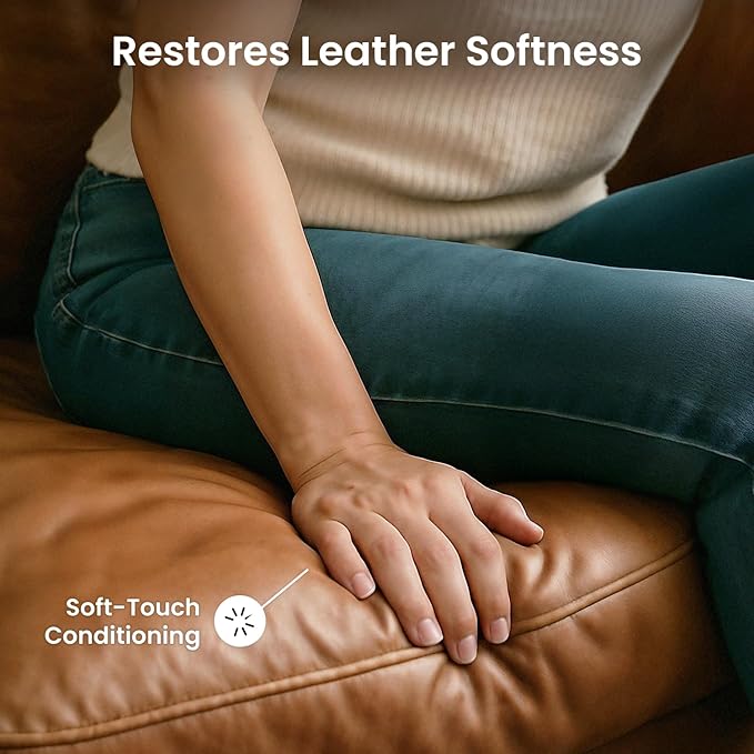 EVEO Leather Cleaner Wipes 4-in-1 Leather Cleaner and Conditioner for Furniture, Car Interior, Couch, Shoes & Purses – UV Protection, XL Moistened Cleaning Wipes Restore & Protect – 3 Pack (90 Total)