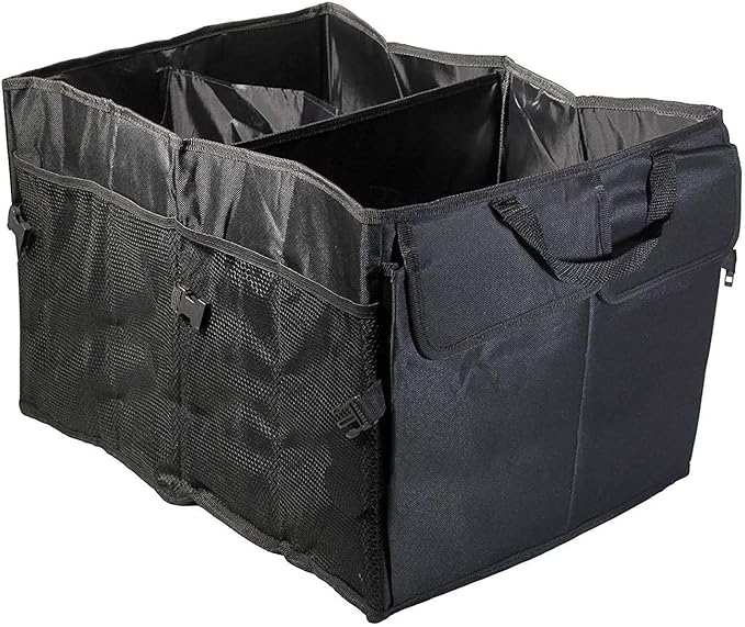 VViViD Collapsible Heavy-Duty Large Nylon Car Trunk Storage Organizer Bin