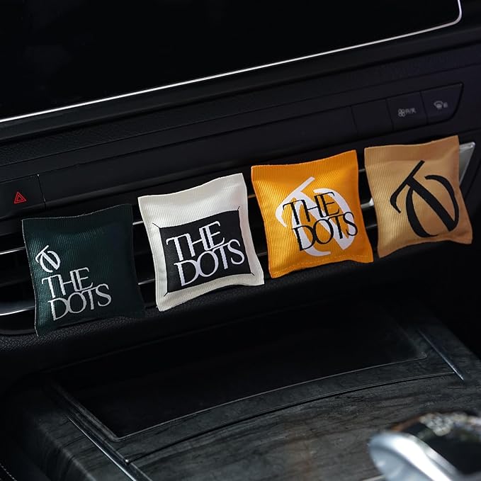 THEDOTS Air Vent Clip, Sicilian Orange, Luxury Fabric Car Fresheners, Odor Eliminator, Aesthetic Car Interior Decor Gift