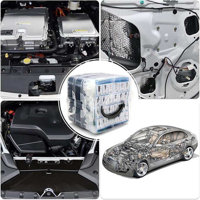 Car Retainer Clips Fasteners Cars Body Kits 24 Most Popular Sizes 801 PCS Car Door Panel Trim Clips Kit 1 Pcs Fastener Remover for Ford GM Toyota Honda Chrysler BMW Benz Nissan Subaru Audi Mazda