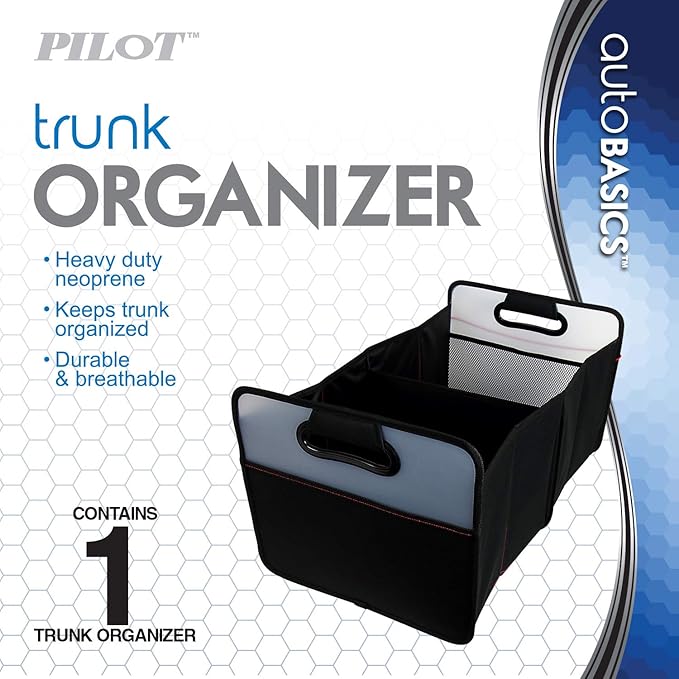 Pilot Automotive CG-38E Collapsible Trunk Organizer, Black
