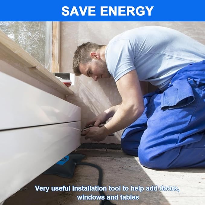 Air Wedge Bag Pump, Strong Commercial Grade Air Wedge Bag Pump Professional Leveling Kit & Alignment Tool Bag in the Popular Medium Size (6 Pack)