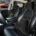 Car Neck & Lumbar Pillow Set for Tesla Model Y, Soft Memory Foam Headrest & Back Cushion, Ergonomic Comfortable Seat Support, Sleeping, Driving, Travel, Office, Gaming, Relaxing Accessories