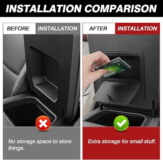 Karltys Automotive Center Console Organizer Tray, Hidden Storage Box for Toyota Land Cruiser Prado 250 2024 2025 2026, Armrest Organizer Middle Console Accessories (Not for Cool Box/First Edition)