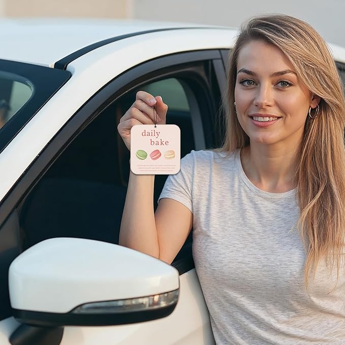 10-1000 Pcs Custom Air Fresheners with Picture - Personalized Photo Logo Text Double Sided Air Freshener Customized Bulk Gifts for Car Business Branding Events (Square, Various)