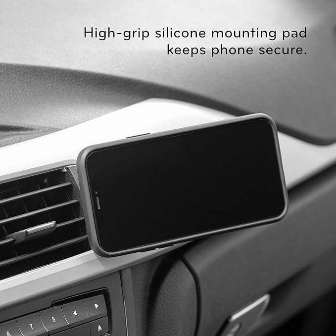 Peak Design Mobile Charging Car Mount, Black, Qi1 Charging, Mounts to Dash or Console, Connects to Mobile Cases, MagSafe Compatible, for iPhone, Samsung and Google Pixel Phones