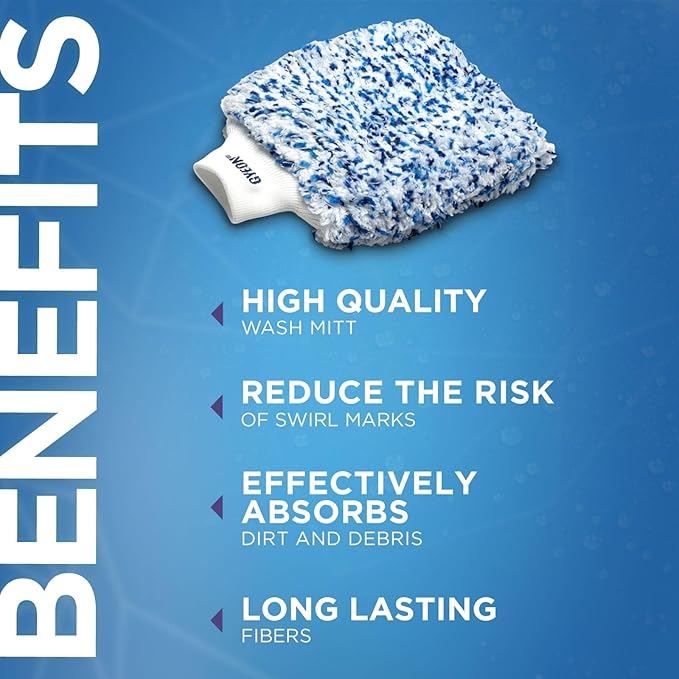 Gyeon Smoothie EVO Microfiber Car Wash Mitt Edgeless Synthetic Korean Microfiber Wash Glove Scratch‑Free Paint Safe Car Detailing Tool Professional Grade Gloss Enhancing Dirt Lifting Mitt