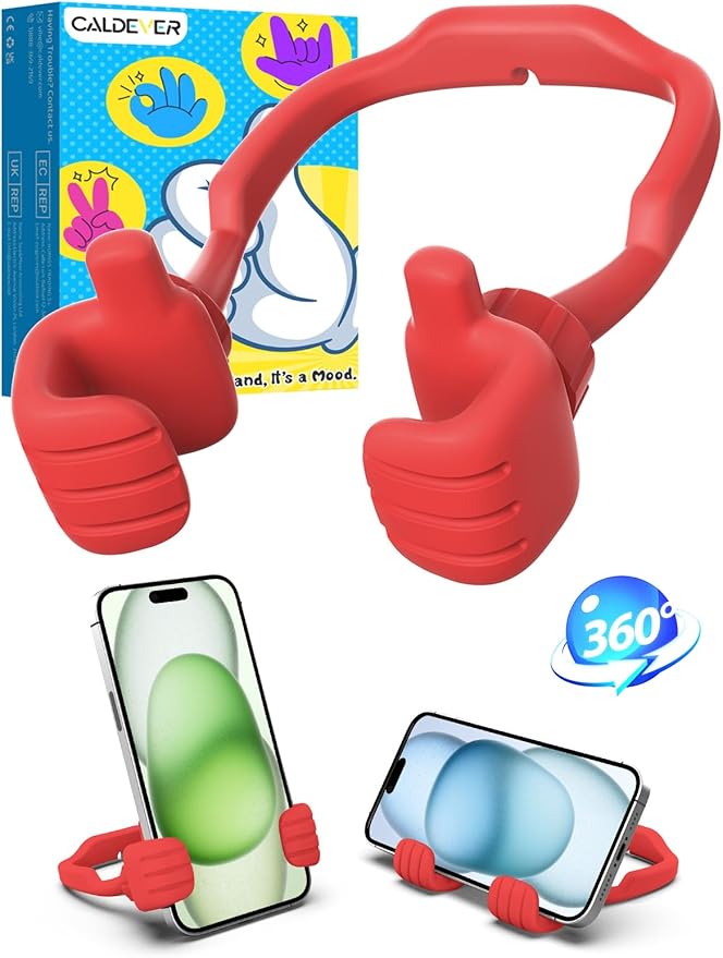Valentines Day Gifts for Teens Girls Her Women Cell Phone Holder: Adjustable Thumbs Up Phone Stand Gift for Adults Kids Men Boy Teenage Wife Mom Grandma Funny Gadgets Trend Stuff Ideas Gift for Easter