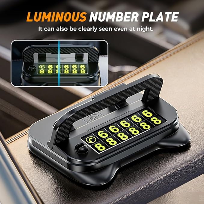 Car Phone Holder 360 Degree Rotation, 2026 New Dashboard Phone Mount, Multifunctional Suction Cup Phones Stand, Adjustable Car Bracket for Navigation in Vehicles, Universal Mobile Stand (A)