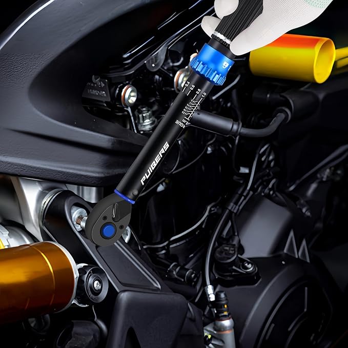 1/4 Inch Pound Torque Wrench, Bike Torque Wrench 1/4 3-25 NM/22.6-221.3 IN.LB，Dual-Direction Adjustable 72 Tooth Drive Small Newton Meter Wrenches for Bike, Motorcycle and Car Repair