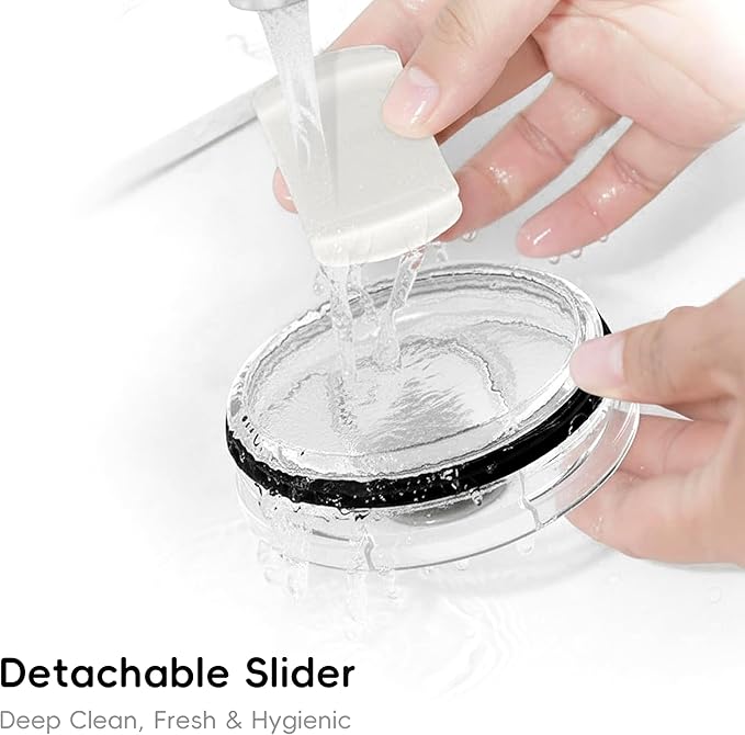 20oz Vacuum Insulated Tumbler - Double Wall Stainless Steel Coffee Mug with Detachable Slider Lid, BPA Free, Car Cup Holder Compatible - Gym/Office/Travel/Home - Gray