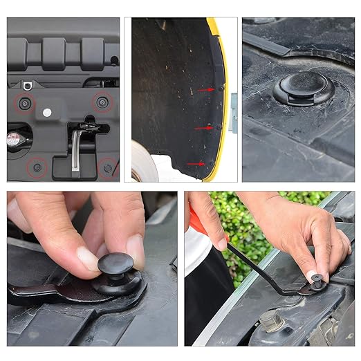 GOOACC 635Pcs Car Push Retainer Clips & Auto Fasteners Assortment -16 Most Popular Sizes Nylon Bumper Fender Rivets with 10 Cable Ties and Fasteners Remover for Toyota GM Ford Honda Acura Chrysler