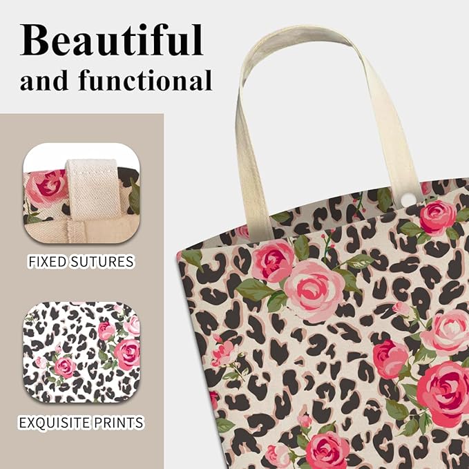 Car Trash Can, Cute Car Trash Bag, Hanging Car Organizer and Storage Bag, Trash Bin for Car Accessories, Vehicle, Travelling, Camping Pink Rose and Leopard