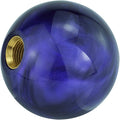 Lunsom Round Shift Knob, Ball Shape Gear Shifter Lever Head Shift Ball Car Stick Handle Fit Most Automatic Manual Transmission Vehicle (M8x1.25, Purple)