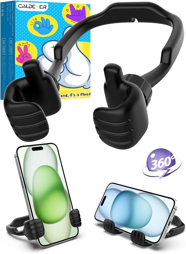 Valentines Day Gifts for Kids Teens Boys Him Men Ideas: Thumbs Up Lazy Phone Stand Cell Phone Holder Gifts for Girls Teenage Daughter Son Her Women Wife Adults Funny Cool Gadgets Stocking Stuffers
