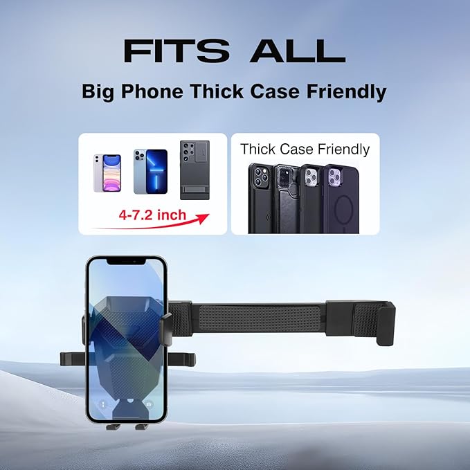 Car Phone Holder for 2016-2023 Mazda MX-5 Miata/16-21 CX-3/14-16 Mazda 3 Accessories,Cell Phone Mount ONLY for 7-Inch Screen Fixed Clip,Hands-Free Ultra Stable Air Ven Phone Stand