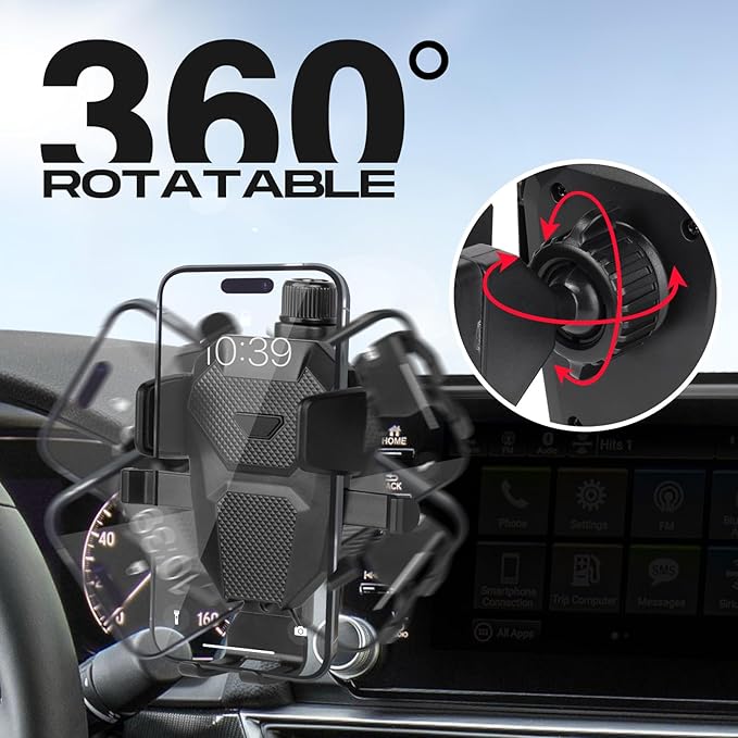 Car Phone Holder for Honda Accord 2018-2022 Accessories,Adjustable GPS Accord Phone Mount for 8-inch Screen,Hands-Free Ultra Stable Phone Stand for All Phones