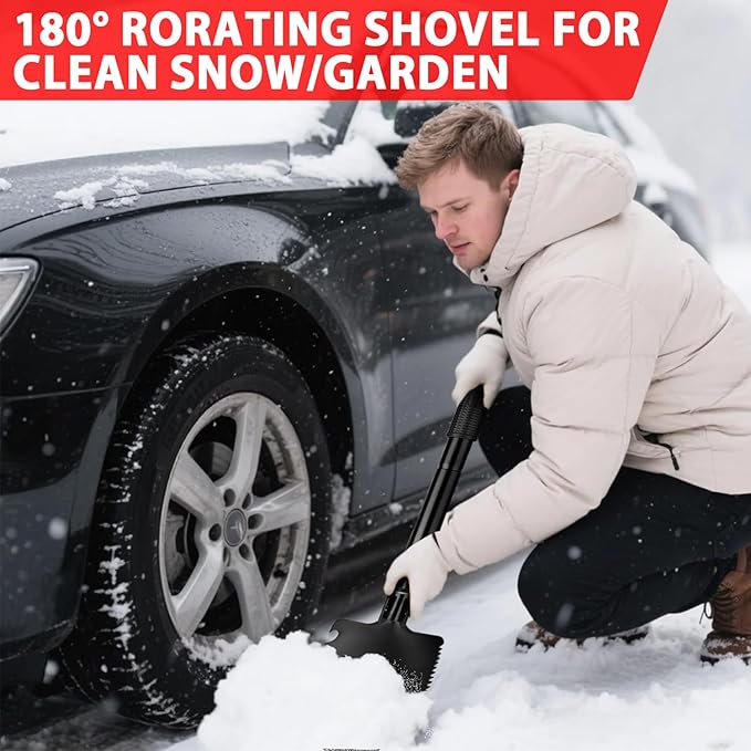 Car Emergency Roadside Tool Kit with Jumper Cable Shovel,Auto Truck Vehicle Assistant Safety Kit Bag for Men Women with First Aid Kit, Winter Basic Automobile Road Side Kit