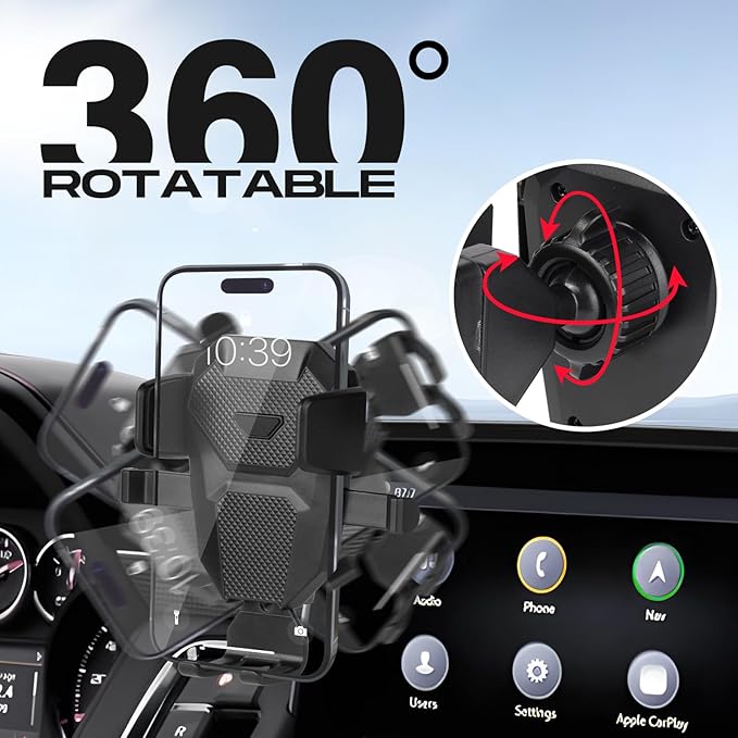 Car Phone Holder for 2021-2024 Chevy Tahoe/Chevrolet Suburban Accessories,Adjustable Suburban Phone Mount for 10.2-inch Screen,Hands-Free Ultra Stable Phone Stand