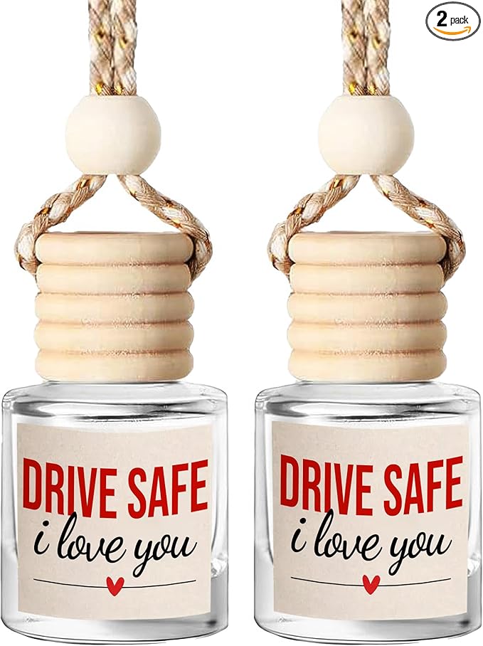 NewEleven Birthday Gifts For Women, Men - Car Accessories For Women, Her, Him - Gifts For Men From Friend, Family - Car Air Freshener Hanging 2 Pack, Vanilla Cream Oil Diffuser