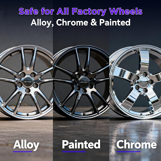 Wheel Cleaner & Rust Dissolver - 17 fl oz, Acid-Powered Formula for Brake Dust & Iron Deposits, Safe for Alloy & Painted Rims