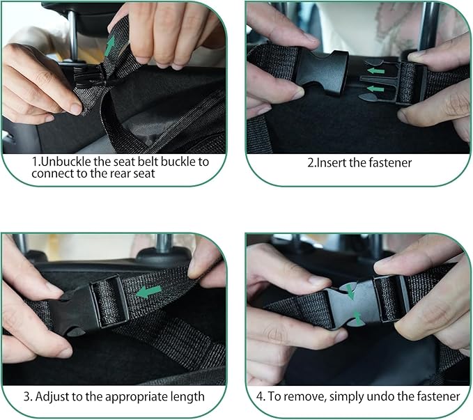 Hanging Car Trunk Organizer Fit For Rogue Foldable Large Capacity 41.3x20 inch Backseat Trunk Organizers Storage, Car Accessories Interior, with Multi Pockets Black