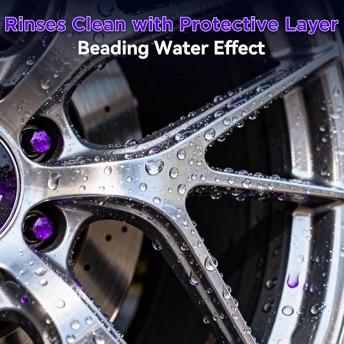 Wheel Cleaner & Rust Dissolver - 17 fl oz, Acid-Powered Formula for Brake Dust & Iron Deposits, Safe for Alloy & Painted Rims