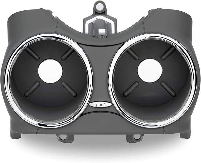 WEILEITE Replacement Chrome Car Cup Holder Compatible with Mercedes Benz W219 C219 CLS500 CLS63 AMG CLS55 AMG CLS63 CLS500 2006-2011 Replace 2196800414(Gray)