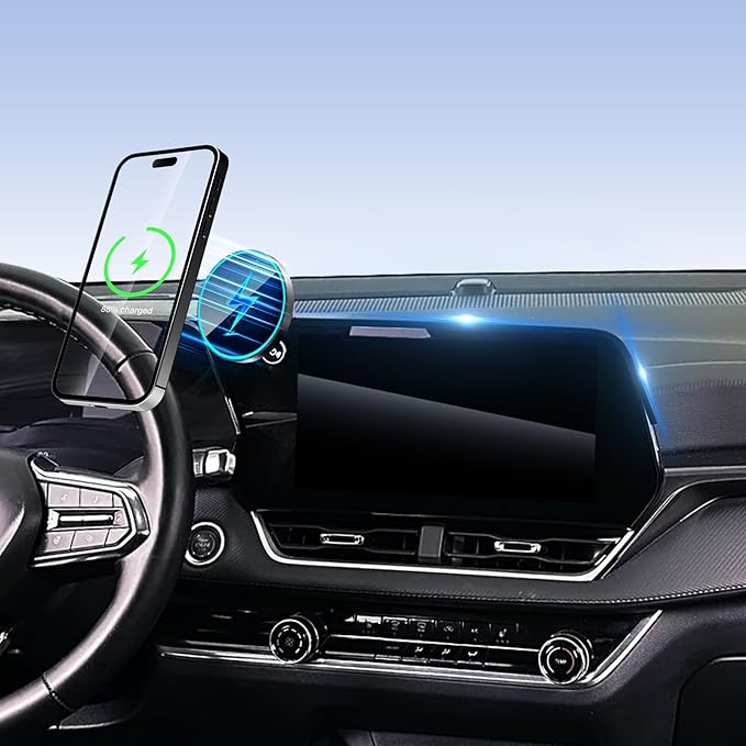 Phone Mount for Chevrolet Chevy Equinox 2025 2026 Accessories 11.3-inch Screen Fixed Clip, Car Magnetic Phone Holder Compatible with MagSafe, Magnets Fast Wireless Charger Cell Phone Base (Not for EV)
