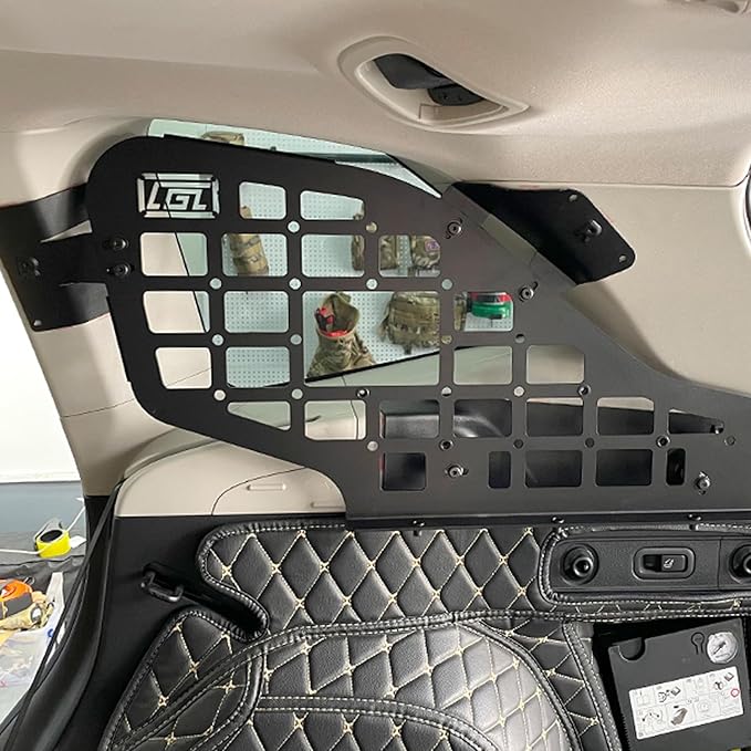 HIGH FLYING for Subaru Forester 2019-2024 Car Accessories Modular Storage Molle Panels System Trunk Shelf Luggage Storage Carrier Trunk Organizer Aluminum Alloy (Side Panels)