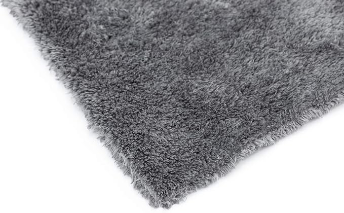 The Rag Company - Eagle Edgeless 600 - Professional Korean 70/30 Blend Super Plush, Microfiber Auto Detailing Towels, Buffing & Polishing, 600gsm, 16in x 16in, Dark Grey (3-Pack)