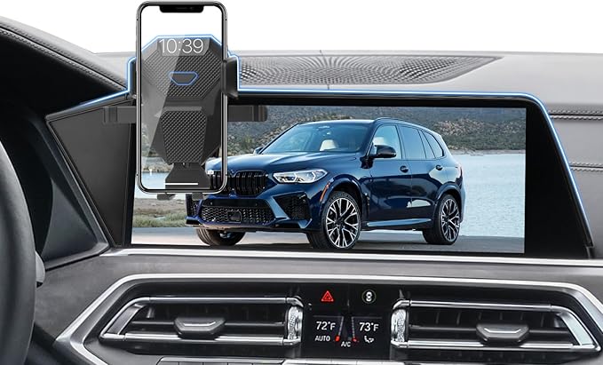 Car Phone Holder for BMW X5 2019-2023/X6 2020-2023/X7 2019-2022 Accessories,Adjustable Screen Phone Mount ONLY for 12.3 inch,Hands-Free Ultra Stable X5/X6/X7 Phone Stand