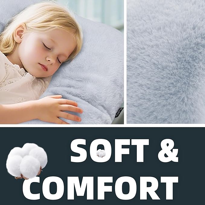 Car Travel Pillow for Adults Kids, Comfortable Sleeping Pillow for Road Trips, Soft Support Cushion for Head and Body in Back Seat, Sleep Aid for Long Car Journeys, Gray