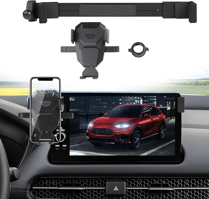 Car Phone Holder for 2023-2025 Honda HR-V Accessories,Adjustable GPS HR-V Phone Mount for 9-inch Screen,Hands-Free Ultra Stable HRV Air Vent Phone Stand
