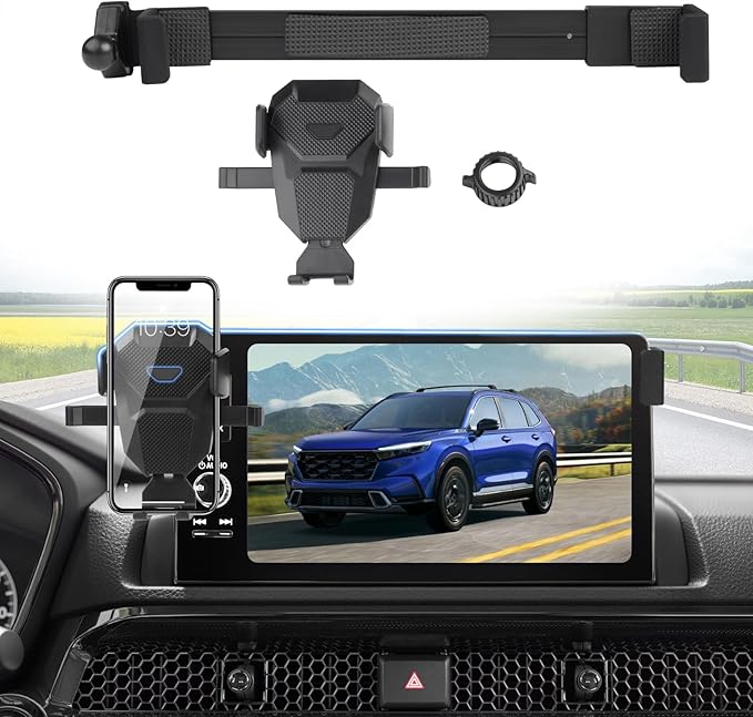 Car Phone Holder for 2023-2025 2026 Honda CR-V Accessories,Adjustable GPS CR-V Phone Mount for 7/9-inch Screen,Hands-Free Ultra Stable CRV Air Vent Phone Stand