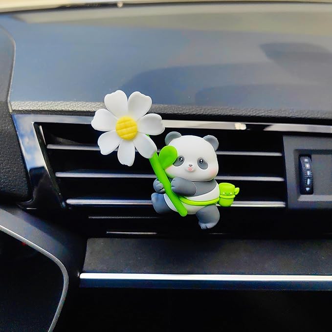 Cute Car Air Freshener for Women/Men, Pilot Car Vent Clips Creative Automotive Fragrance Air Diffuser, Outlet Flower Fan Automotive Decoration Interior Accessories