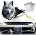 Cute Car Air Freshener Clips Wolf Car Vent Clip Wolf Cars Scents Cologne Air Conditioner Clip Auto Vent Interior Decoration Cars Accessories Wolfs Loves Gifts for Men Women