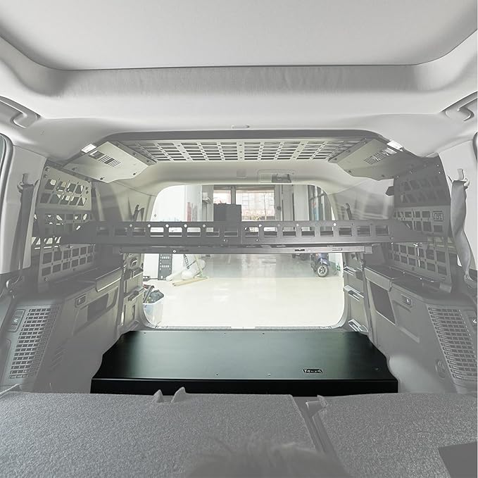 HIGH FLYING Car Accessories for Toyota Sequoia 2023 2024 2025 Modular System Storage Molle Panels Trunk Shelf Storage Trunk Organizer Aluminum Alloy (Guard Panel)